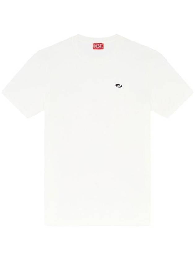 Oval D Patch Short Sleeve T-Shirt White - DIESEL - BALAAN 2