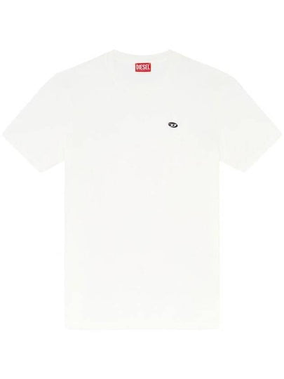 Oval D Patch Short Sleeve T-Shirt White - DIESEL - BALAAN 2