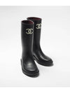 Boots Caoutchouc Black - CHANEL - BALAAN 2