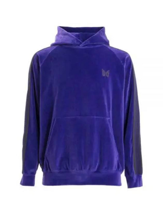 Track Hoody CPe Velor Purple NS252 Track Hoody - NEEDLES - BALAAN 1