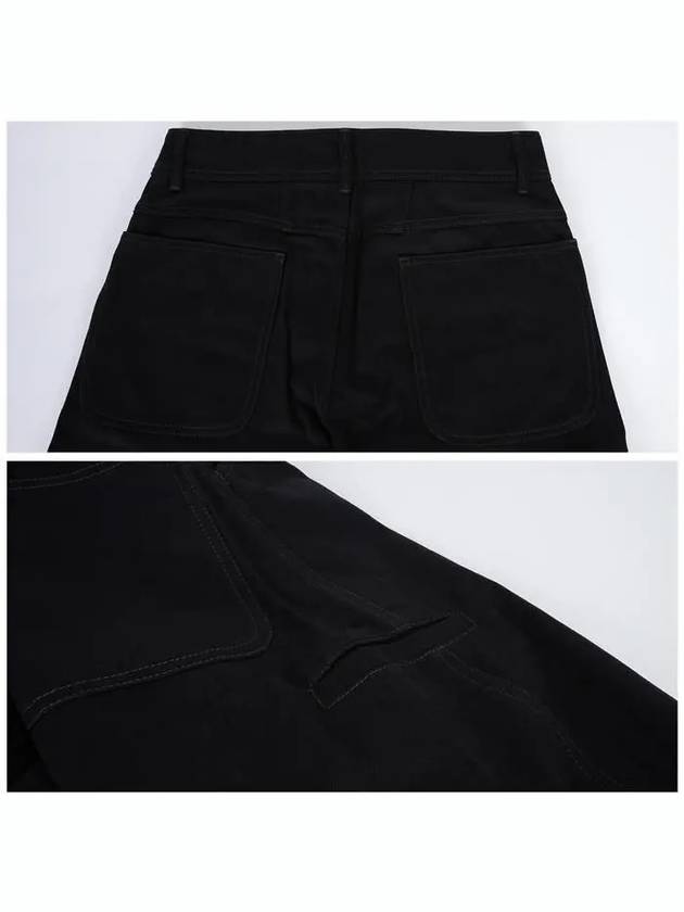 Twisted Workwear Straight Pants Black - LEMAIRE - BALAAN 8