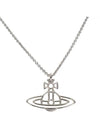 Thin Lines Flat ORB Necklace Silver - VIVIENNE WESTWOOD - BALAAN 2