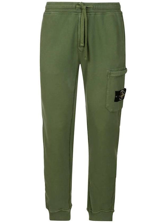 Side Patch Drawstring Track Pants Green - STONE ISLAND - BALAAN.