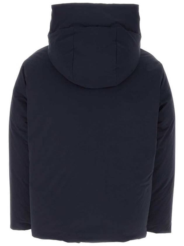 Zipper Hood Padded Down Jacket Navy - JIL SANDER - BALAAN 3