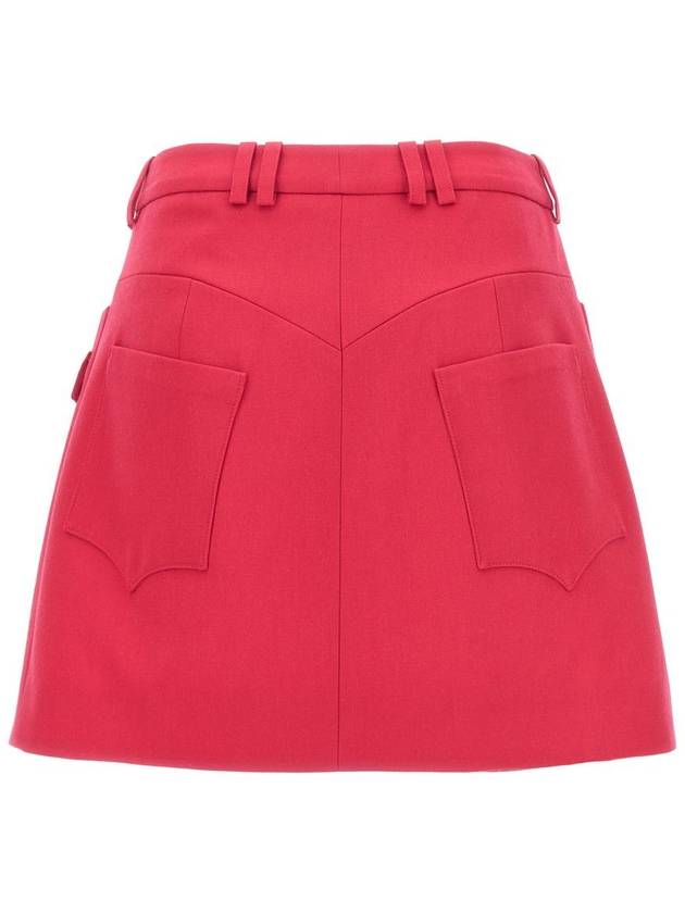 Balmain Logo Button Mini Skirt - BALMAIN - BALAAN 2