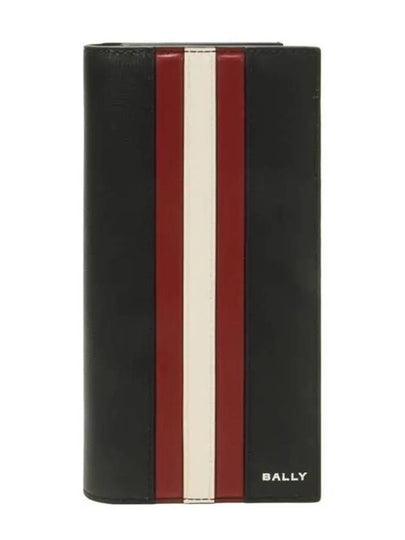 Ribbon Leather Card Wallet Black - BALLY - BALAAN 2