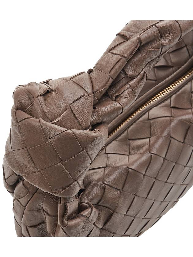 Jodie Intrecciato Small Tote Bag Light Brown - BOTTEGA VENETA - BALAAN 8