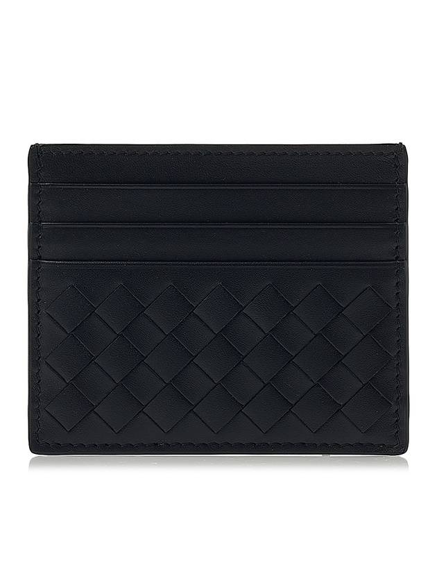 Intrecciato Classic Card Wallet Midnight Blue - BOTTEGA VENETA - BALAAN 1