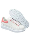 Oversized Leather Low Top Sneakers White Pink - ALEXANDER MCQUEEN - BALAAN 2