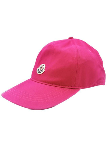 Logo Patch Baseball Cap Pink I1 093 3B00040 V0006 545 - MONCLER - BALAAN 1