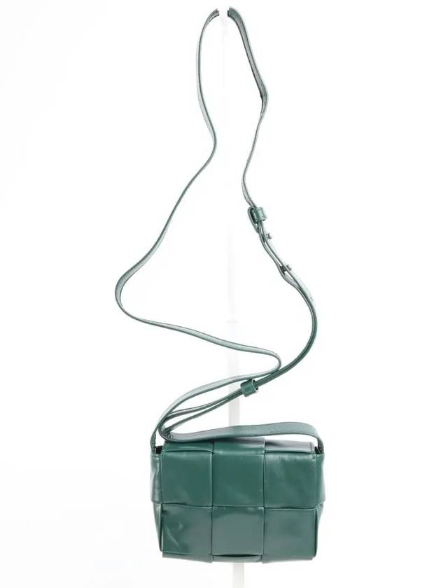 Cassette Small Leather Cross Bag Green - BOTTEGA VENETA - BALAAN 5