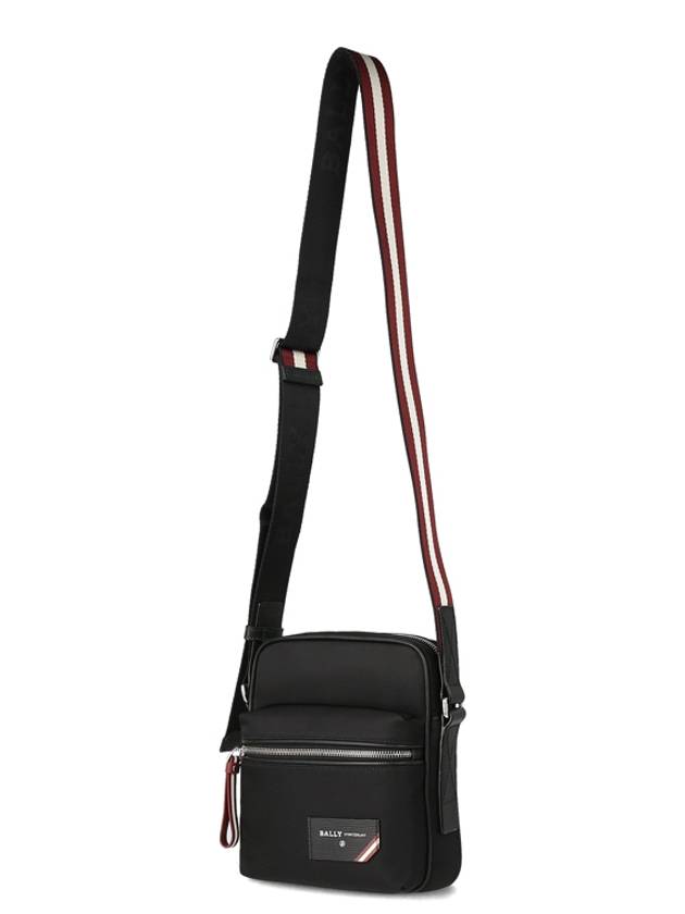 Nylon Zipper Cross Bag Black - BALLY - BALAAN.