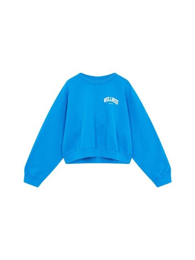 Wellness Ivy Sporty Cropped Sweatshirt Blue - SPORTY & RICH - BALAAN 2