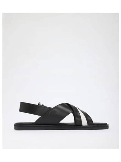 Jamilo Strap Leather Sandals Black - BALLY - BALAAN 2