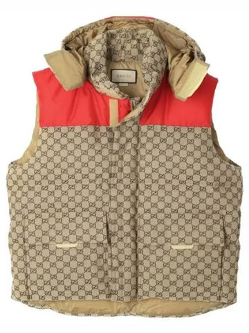 Cotton Canvas Padded Vest Men s - GUCCI - BALAAN 1