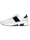 Suede Technical Fabric Jagga Low Top Sneakers Black White - TOM FORD - BALAAN 4