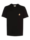 Speedy Fox Patch Comfort Short Sleeve T-Shirt Black - MAISON KITSUNE - BALAAN 2