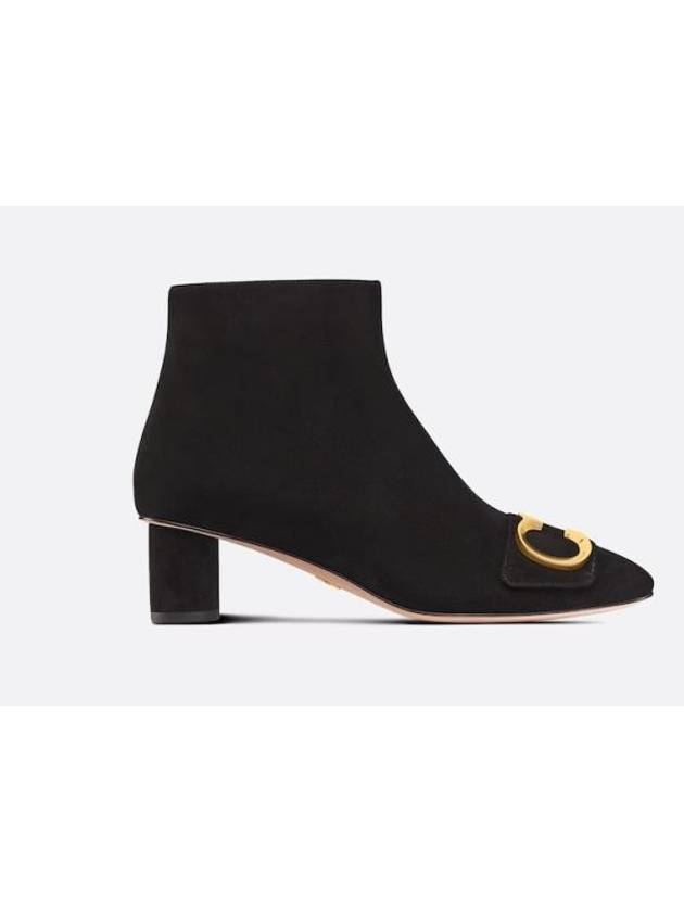 C'est Heeled Ankle Middle Boots Black - DIOR - BALAAN 1