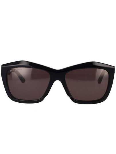 eyewear polygonal gold logo sunglasses black - BALENCIAGA - BALAAN 2