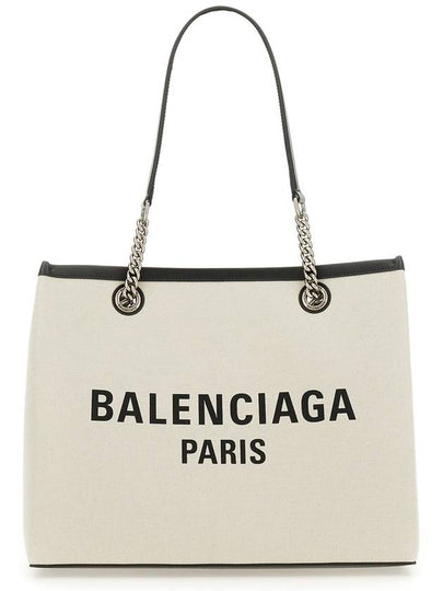 Duty Free Canvas Tote Bag White - BALENCIAGA - BALAAN 2