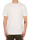 Logo Backprint Cotton Short Sleeve T-Shirt White - CP COMPANY - BALAAN 5