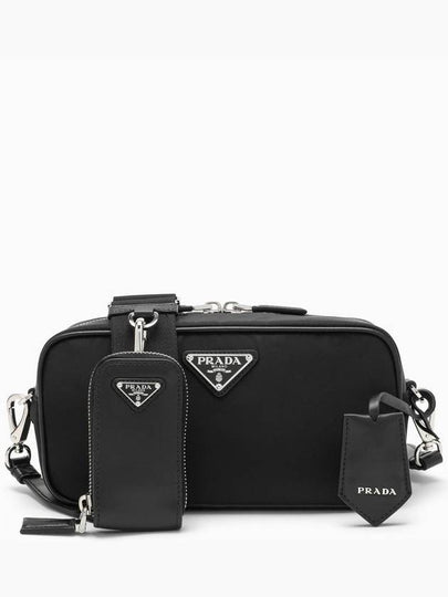 Logo Recycled Nylon Cross Bag Black - PRADA - BALAAN 2