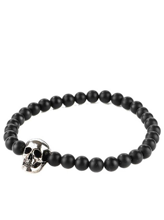 Skull Bracelet Black - ALEXANDER MCQUEEN - BALAAN.