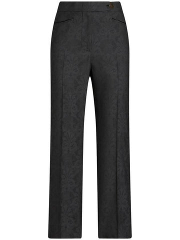 Etro Jacquard Floral Trousers - ETRO - BALAAN 1