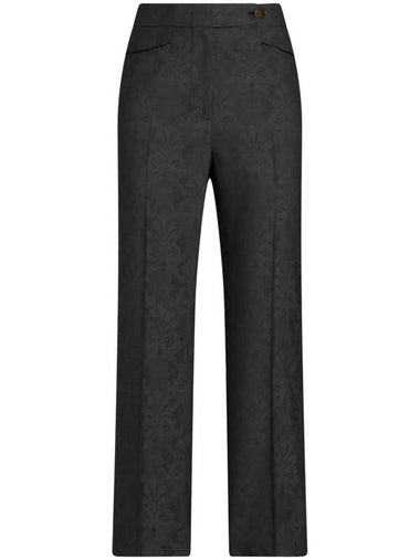 Etro Jacquard Floral Trousers - ETRO - BALAAN 1