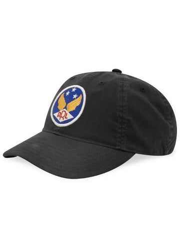 Hat Double RRL Trucker Black - POLO RALPH LAUREN - BALAAN 1