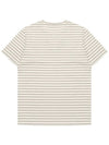 Striped Beige Round T-Shirt STEE162 - IKALOOOK - BALAAN 2