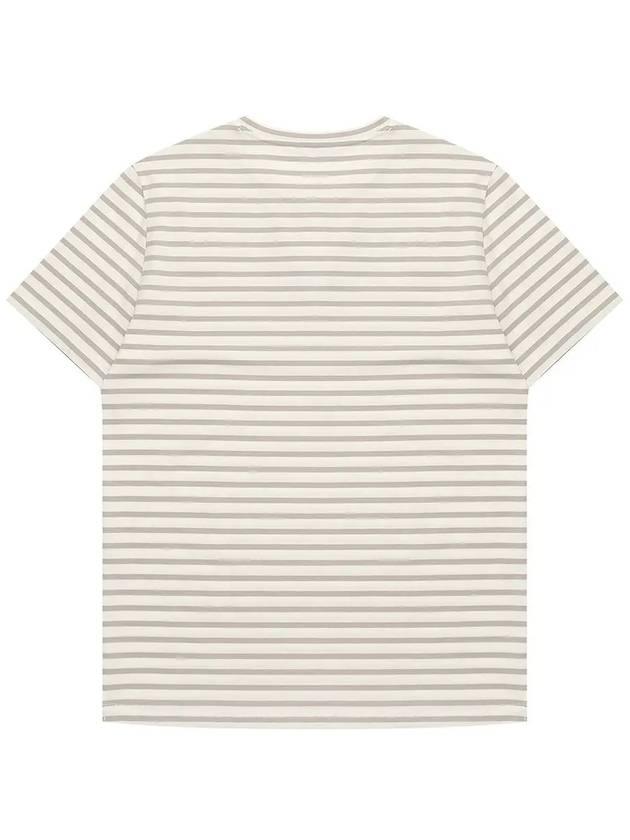 Striped Beige Round T-Shirt STEE162 - IKALOOOK - BALAAN 2