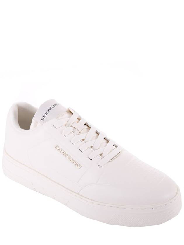 Emporio Armani  Leather Sneakers - EMPORIO ARMANI - BALAAN 3