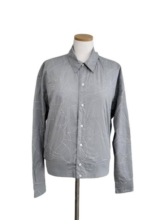 Men s Shirt Jacket CHEMISE BOXY BLOUSON 456560HLK41 - HERMES - BALAAN 1