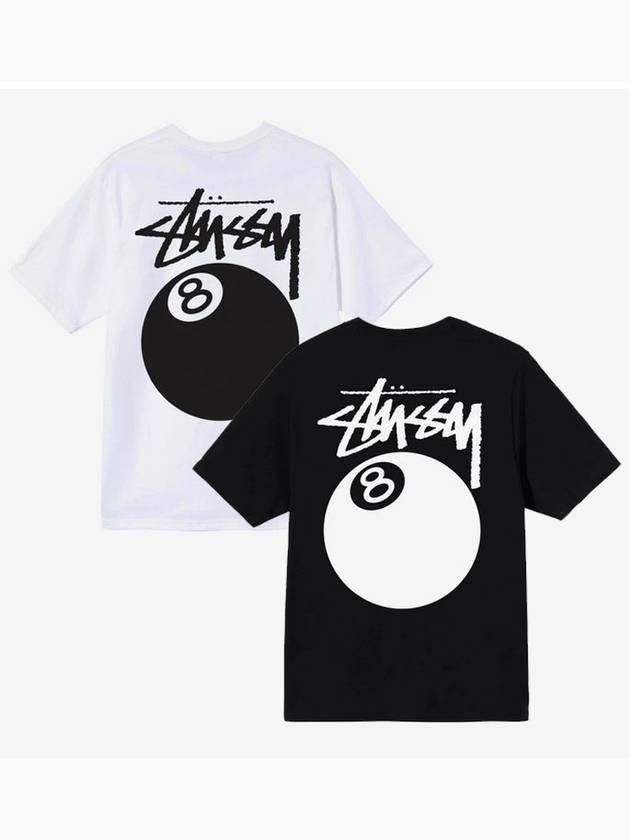 8 Ball T Shirt White Men - STUSSY - BALAAN 5