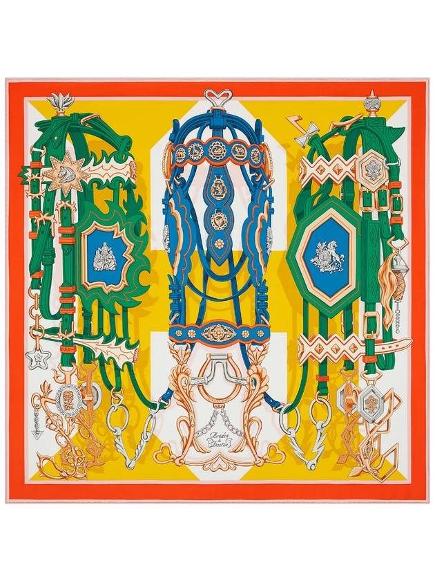 Brides Et Destin 90 Scarf Yellow - HERMES - BALAAN 2