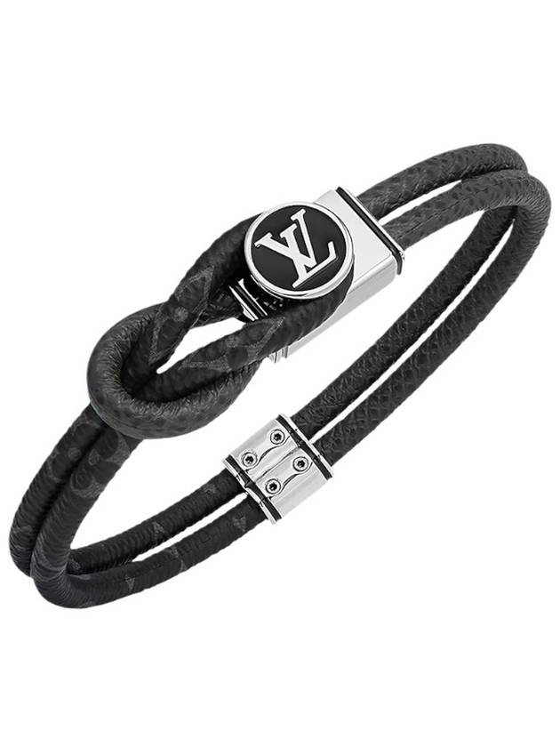 Loop It Monogram Bracelet Silver Black - LOUIS VUITTON - BALAAN 3