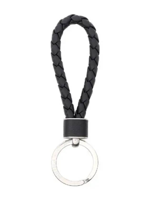 Intrecciato leather key ring holder - BOTTEGA VENETA - BALAAN 1