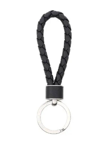 Intrecciato leather key ring holder - BOTTEGA VENETA - BALAAN 1