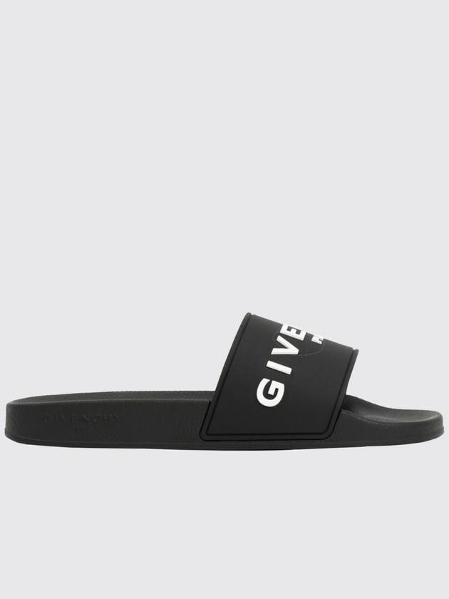 Givenchy rubber sandals with contrasting logo - GIVENCHY - BALAAN 1