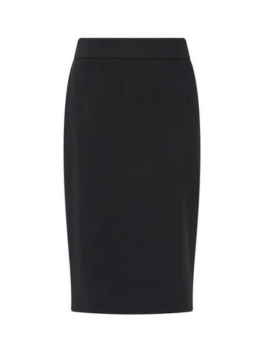 Women s Back Slit Easy Skirt Black 270495 - EMPORIO ARMANI - BALAAN 1