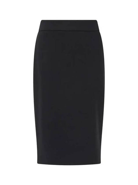 Women s Back Slit Easy Skirt Black 270495 - EMPORIO ARMANI - BALAAN 1