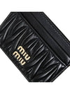 Matelasse Nappa Leather Card Wallet Black - MIU MIU - BALAAN 6