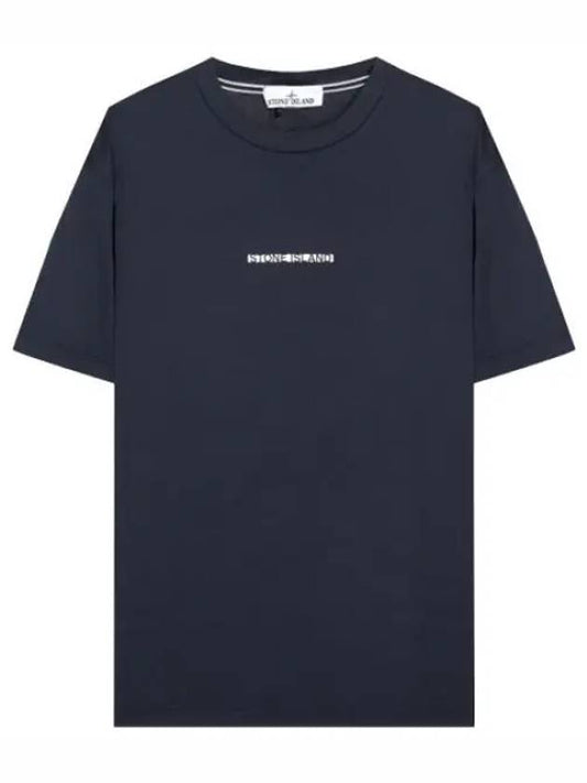 Micro Logo Print T Shirt Men s Short Sleeve Tee - STONE ISLAND - BALAAN 1