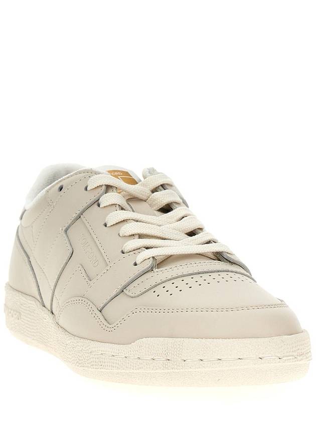 Leather Sneakers Low Top Sneakers White - TOM FORD - BALAAN 3