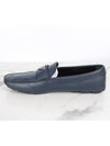 Triangle logo leather loafer navy 9 5 285 - PRADA - BALAAN 8