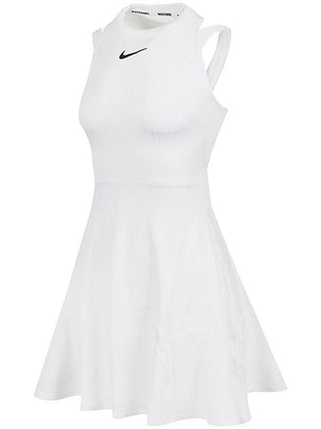 Court Slam Dri Fit Tennis Short Dress White - NIKE - BALAAN 1