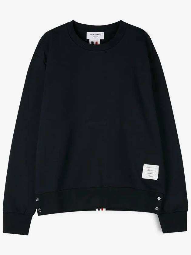 Center Back Stripe Crewneck Sweatshirt Navy - THOM BROWNE - BALAAN 3