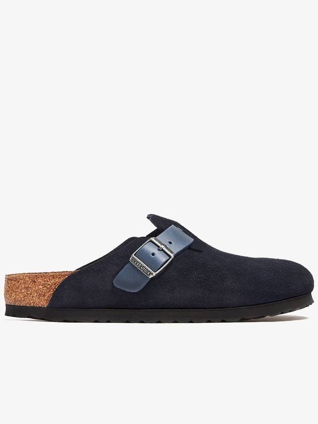 Boston Suede Slippers Black - BIRKENSTOCK - BALAAN 2