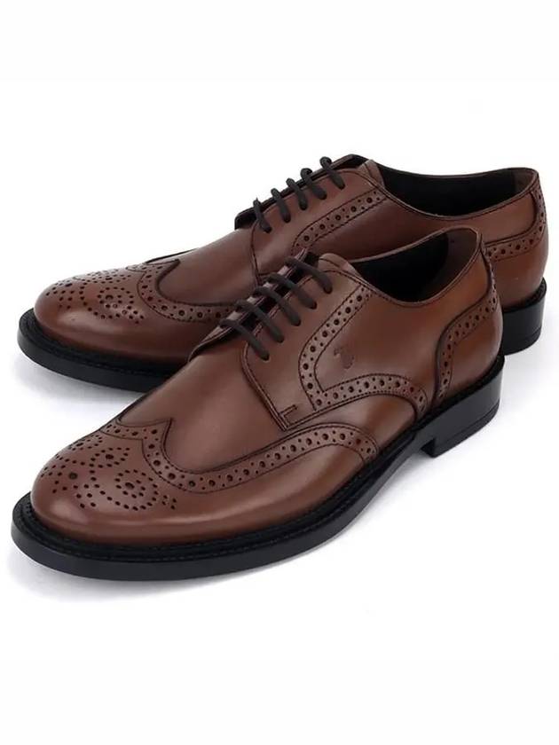 Leather Lace-Up Derby Brown - TOD'S - BALAAN 2